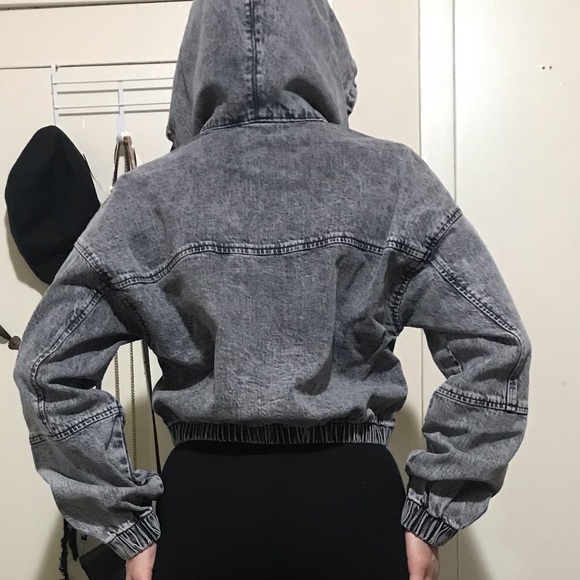 Denim Bomber Jacket - Picture 7 of 9